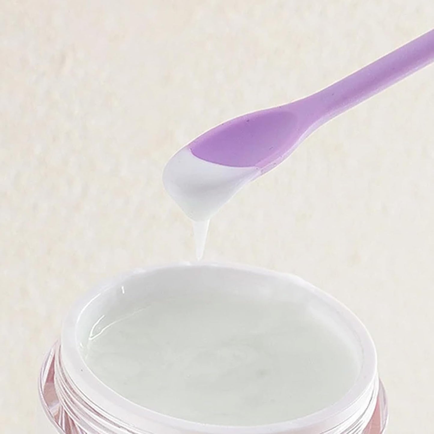 6pcs silicone double end scraper creative mini tip spatula cosmetics heat resistant safety spatula foundation make-up makeup tool, reusable rubber spatula beauty silicone stirrer for cosmetics kitchen