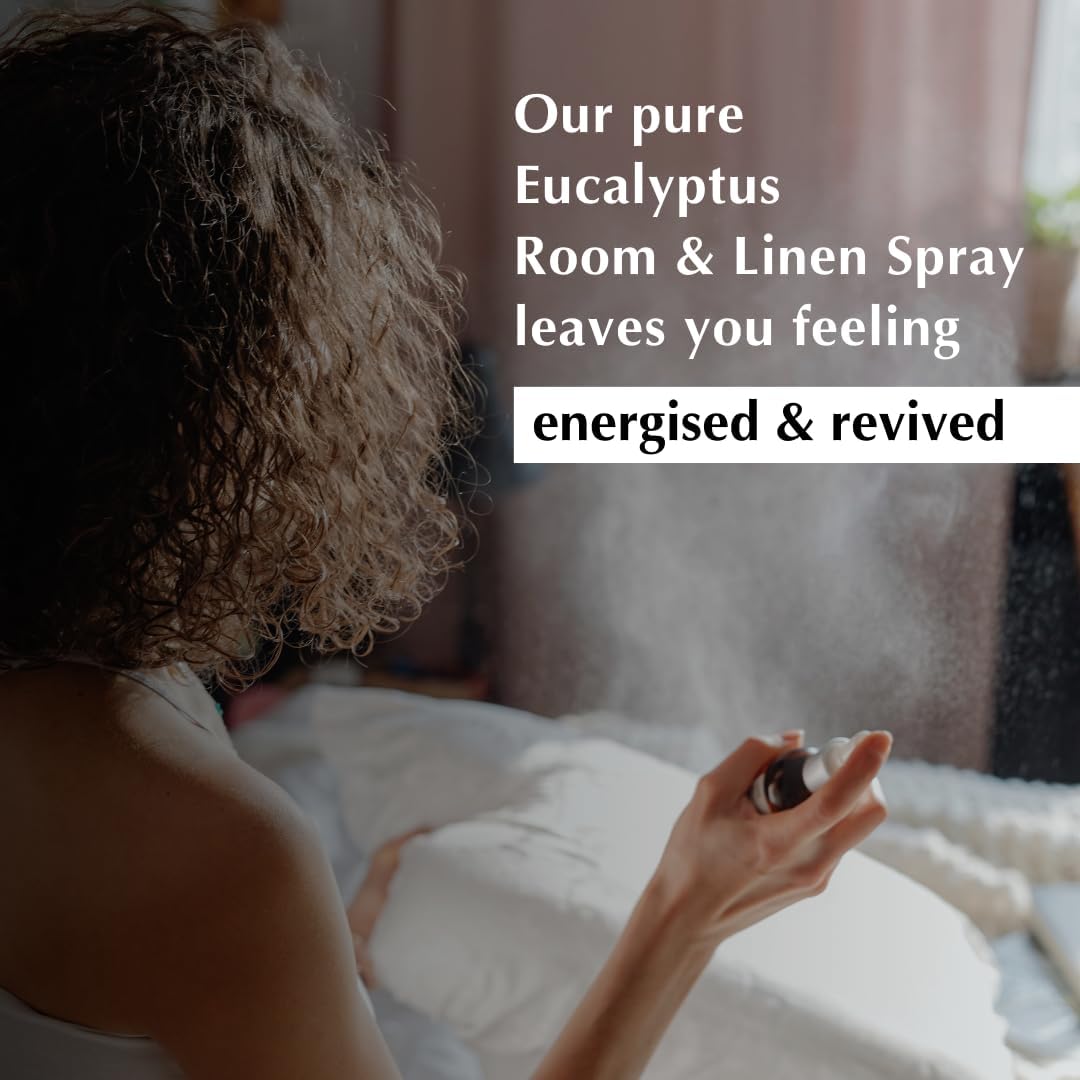 Eucalyptus Room, Linen & Pillow Spray by Aromafume | 100ml/3.38 fl oz | with Pure Eucalyptus Essential Oil | Aromatherapy | Mist for Bedding, Fabrics