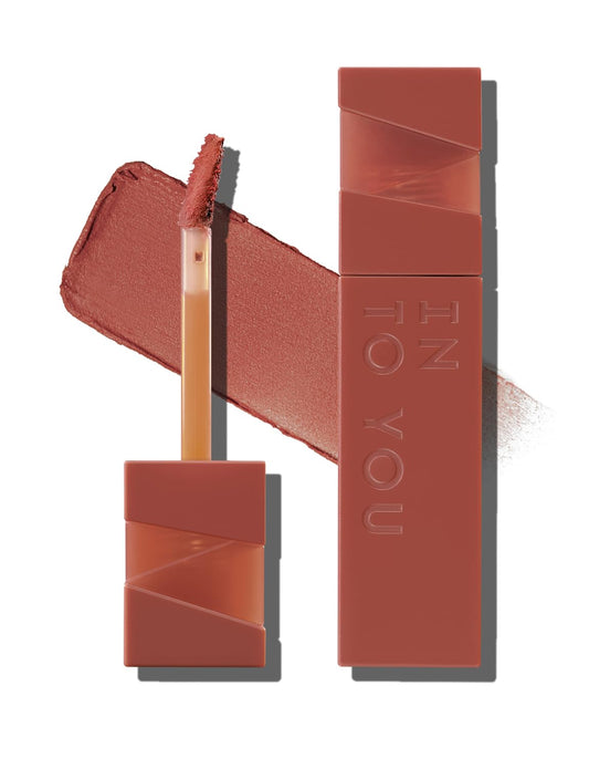 INTO YOU Matte Velvet Lip Stain Long Lasting Waterproof Lip Gloss Makeup Moisturizing Lipstick for Women (L-Cn01)