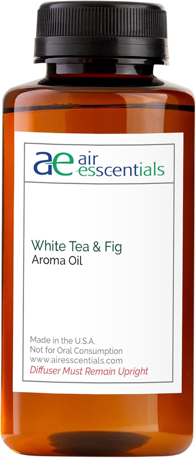 White Tea & Fig Aroma Oil, Essential Oils Blend for Diffusers & Scent Machines,Elegant Floral & Tea Blend with Citrus, Aromatherapy, Cold Air Diffuser Compatible, 300 mL