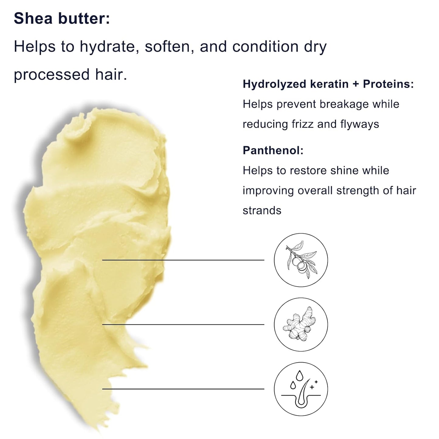 250ml Professional Deep Conditioning Collagen Protein Hair Mask with Keratin and Argan Oil for Damaged Hair, All Hair Types (8.8 fl.oz)