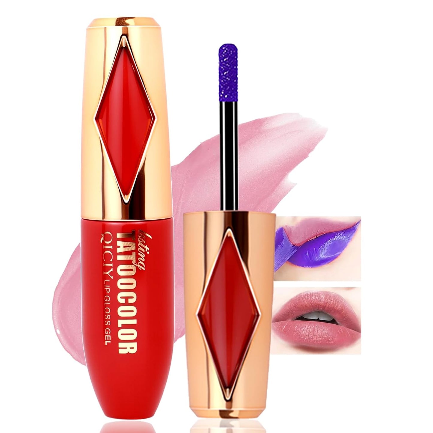 Peel Off Lip Stain -Lip Stain Peel Off Masque - Long Lasting, Waterproof and Transfer Proof Nude Lip Tint, Matte Finish Peel Off Makeup