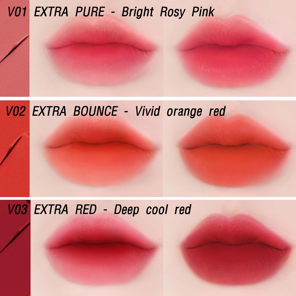 BBIA Last Velvet Tint - Soft & Creamy Matte Finish Lip Stain, Blur Effect with Velvety Texture, Long-Lasting, High Pigment, Lightweight, Non-Drying, Vegan, Korean Lip Makeup (V04 EXTRA MOOD)