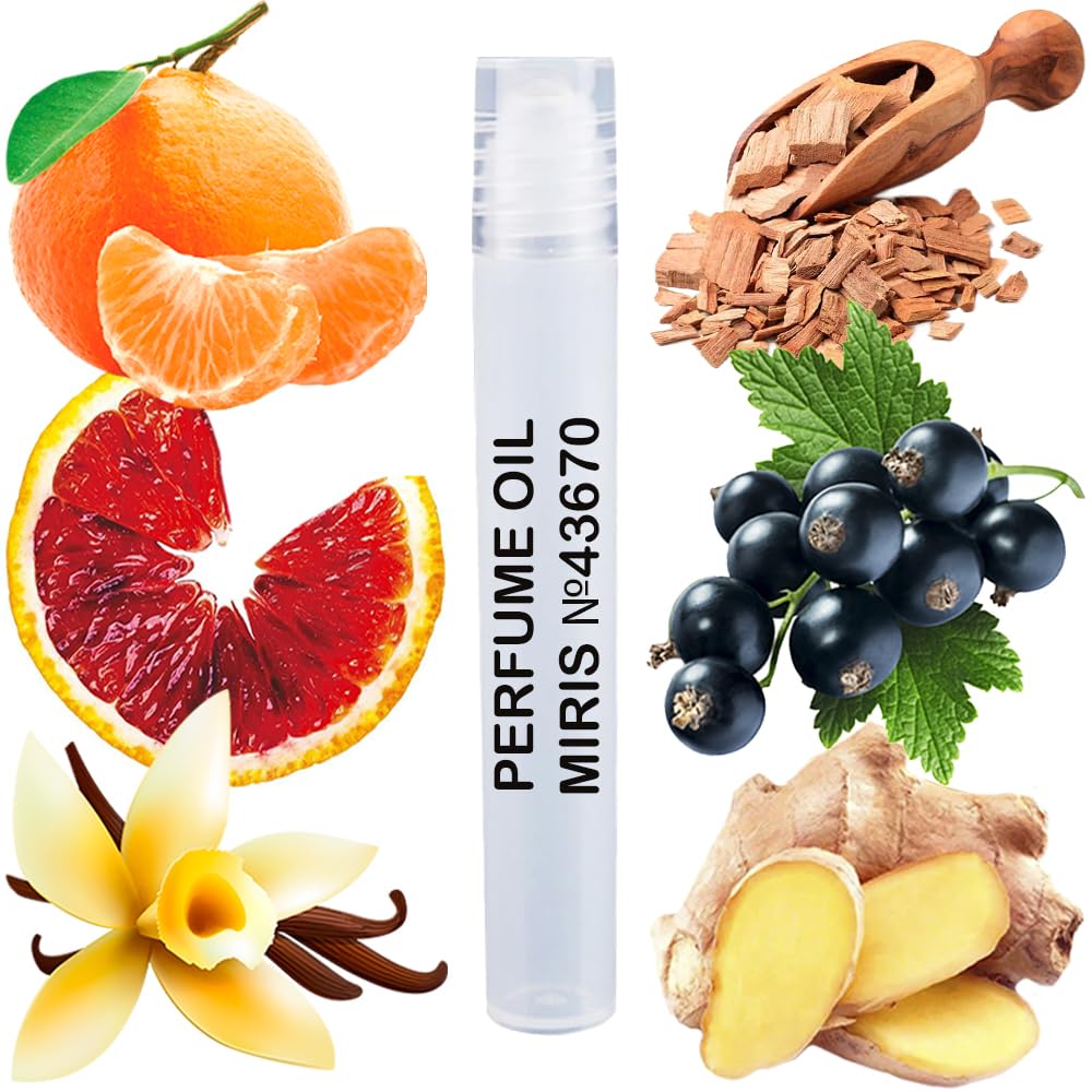 MIRIS Perfume Oil No. 43670, Inspired by Deep Red, Long-Lasting Women Roll-On, Rollerball 0.34 Fl Oz / 10 ml