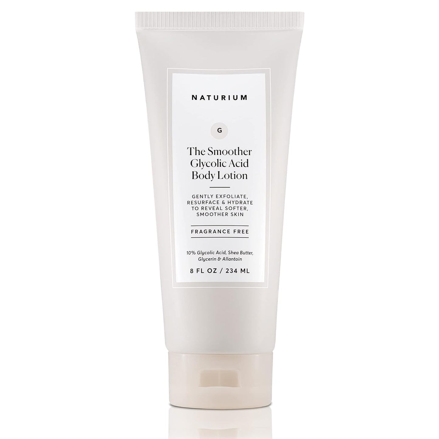Naturium The Smoother Glycolic Acid Body Lotion, Resurfacing & Exfoliating Treatment, with 10% Glycolic Acid, 8 oz