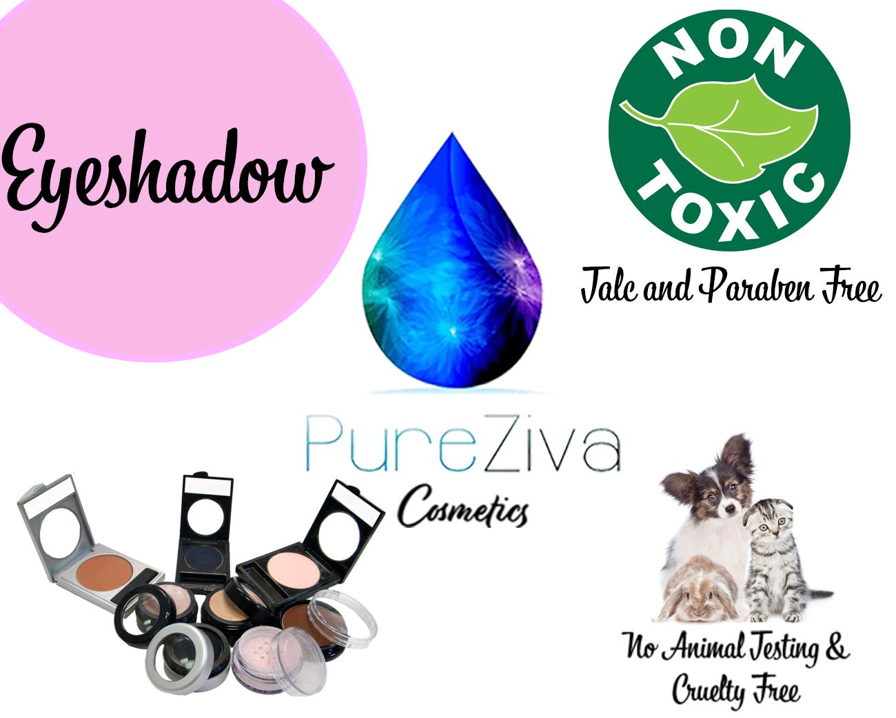 Nude Neutral Naked Sheer Sugar Cookie Beige Matte Pressed Powder Single Vegan Eyeshadow; Talc, Paraben & Cruelty Free