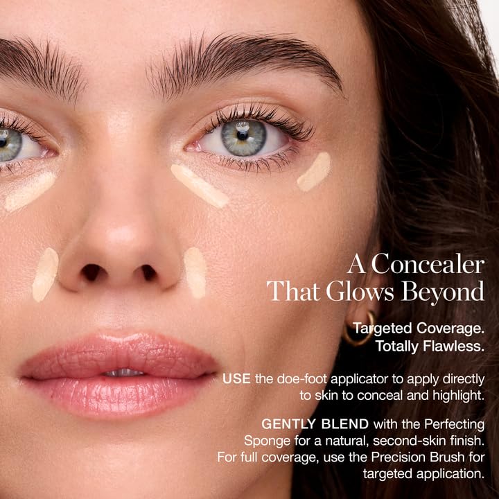 Ogee Complexion Perfecting Under Eye Concealer - Certified Organic Full Coverage Concealer - Buildable Coverage - ALDER 0.07C - Light Fair (Cool Undertones)