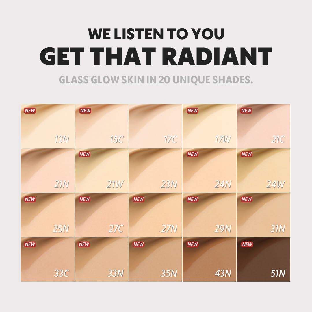 TIRTIR Mask Fit Aura Silver Cushion Foundation | Semi-glow Finish, Natural Coverage, Moisturizing, Lightweight, Korean cushion foundation (#13N Fair Ivory, Full Size, 0.63 Fl Oz)