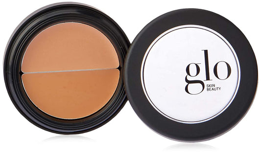 Glo Skin Beauty Under Eye Concealer Makeup with Duo Shades for Custom Blending - Corrects & Conceals Dark Circles & Redness - Buildable Longwearing Coverage (Natural)