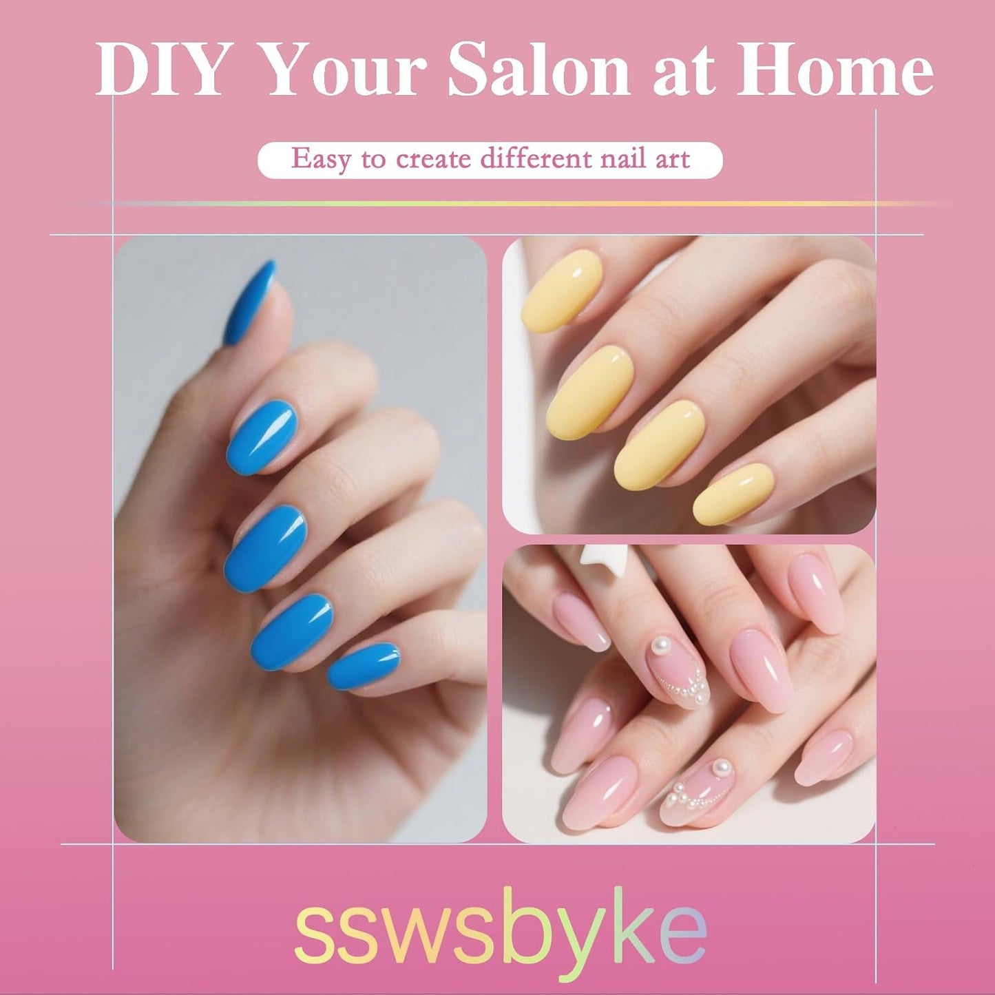 Medium Oval Nail Tips, SSWSBYKE 300pcs Soft Gel Nail Tips for Full Cover Pre-Shaped Acrylic Fake Nails Tips 15 Sizes Half Matte Press On Nails for Extension Home DIY Salon