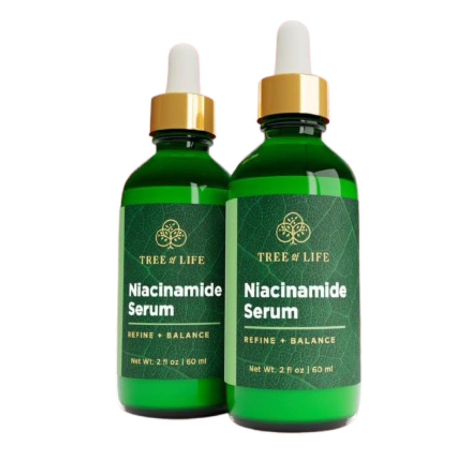 Tree of Life Beauty Niacinamide Vitamin B3 Serum, Hydrating Face Oil for Dark and Age Spots, Tightens Pores, Facial Serums for Sensitive Skin with Hyaluronic Acid and Vitamin E, 2 Fl Oz (Pack of 2)