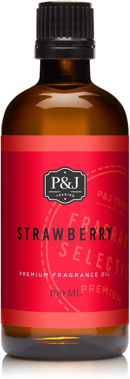 P&J Trading Fragrance Oil | Strawberry Oil 100ml - Candle Scents for Candle Making, Freshie Scents, Soap Making Supplies, Diffuser Oil Scents