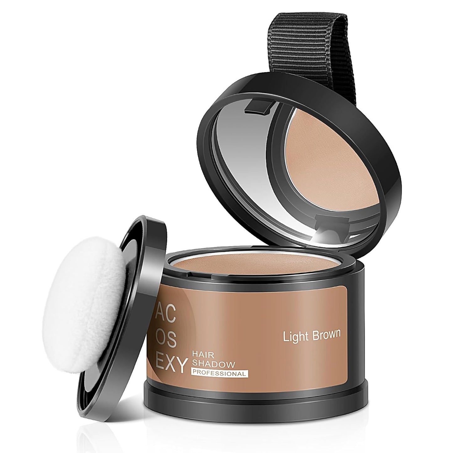 Root Touch Up Hair Powder, Instantly Root Cover Up Hairline Shadow Powder,Hairline Powde for Women Eyebrows, Gray Hair Coverage Touch Up For Men Beard Line,Bald Spots (Light Brown)