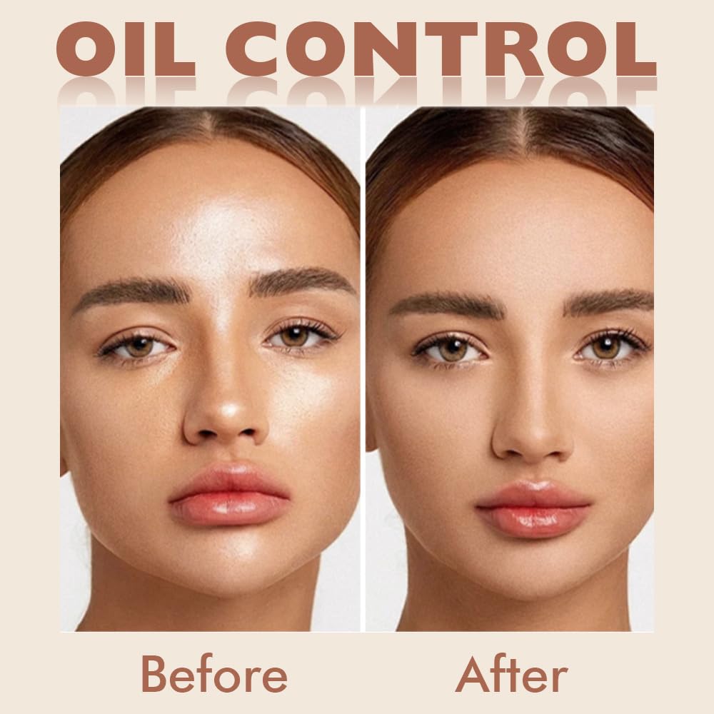 Kaely Oil Control Face Pressed Powder, Perfection Matte Compact Powder, Long Lasting Waterproof Finishing Powder Makeup, polvo compacto de maquillaje, Lightweight, Vegan, 245 Radiant Honey