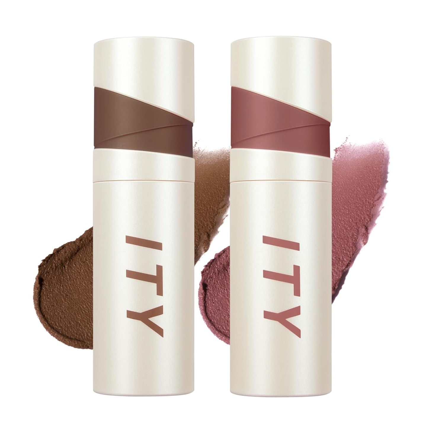 ITY Velvet Matte Finish Lip Stain-Mousse Textured Lip Clay, Red Shade, Conceals Lip Lines, Rich Pigment Lip Tint Lipsticks, 0.14 oz (4g) in Earthy, Berrylicious.
