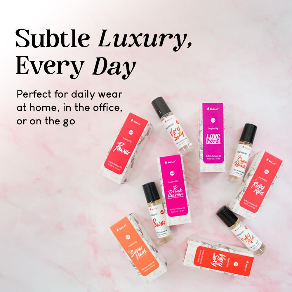 Well's Perfume Oil Roll-On (Luck You) | Woody & Warm Notes | Alcohol-Free | Oil-Based & Long-Lasting | 10 ml / 0.33 fl oz