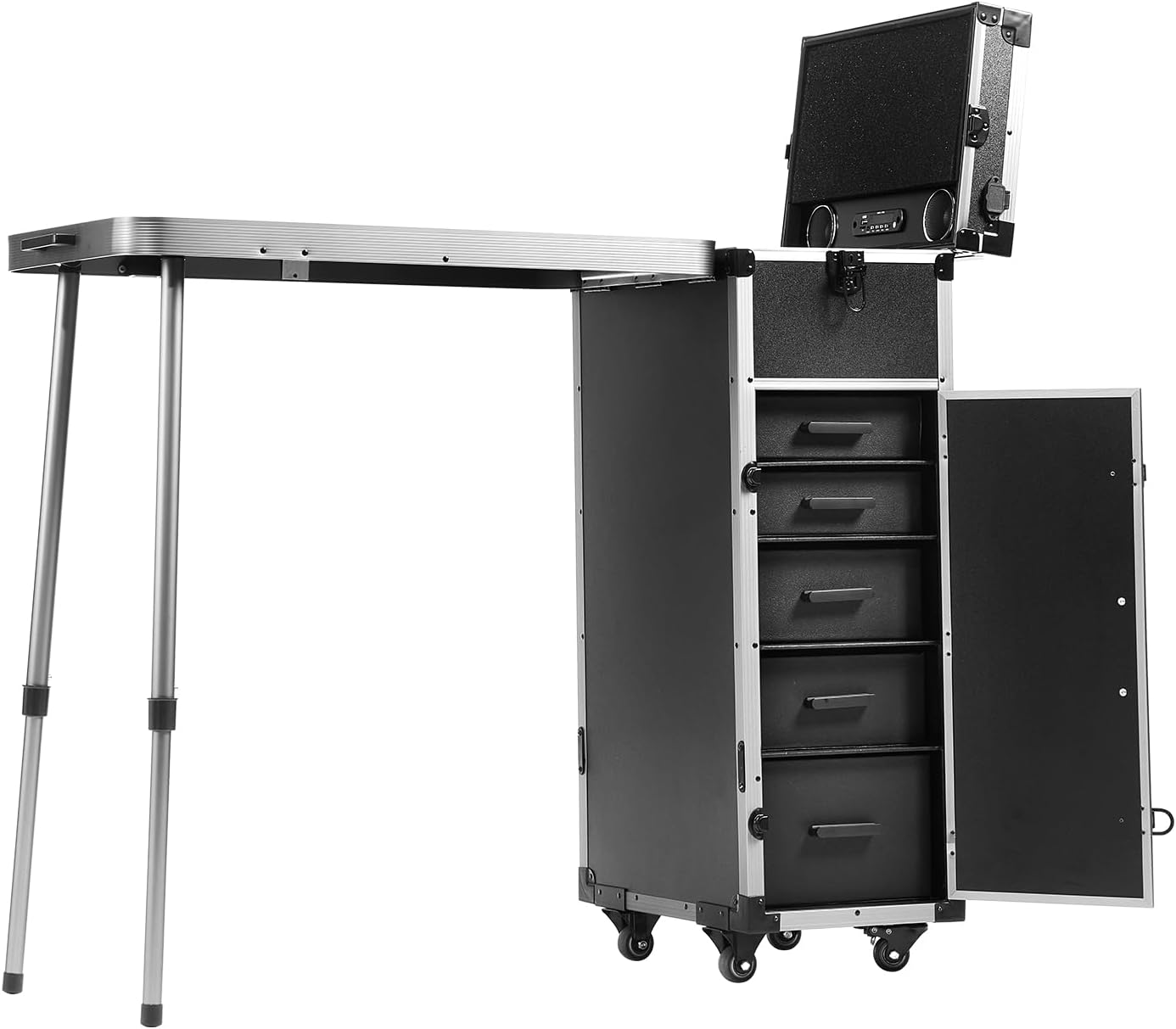 VEVOR Makeup Train Case Professional Makeup Storage Organizer Box Make Up Carrier for Women and Girls