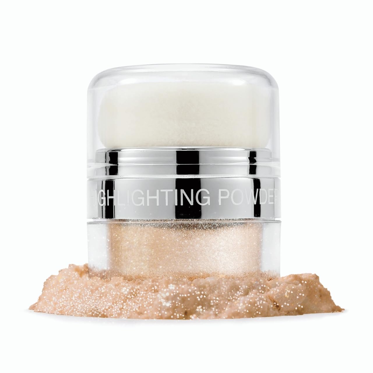 Glitter Air Cushion Highlighter Powder - 3D Contour & Brighten Face, Eyes, Body, Hair | Pearlescent Patting Powder Create a Shimmering Look | Easy-Use & Perfect for Daily & Special Occasions