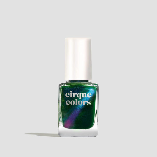 Cirque Colors Mobius - Forest Green Magnetic Multichrome Nail Polish - 0.37 Fl Oz (11 mL) - Vegan & Cruelty-Free