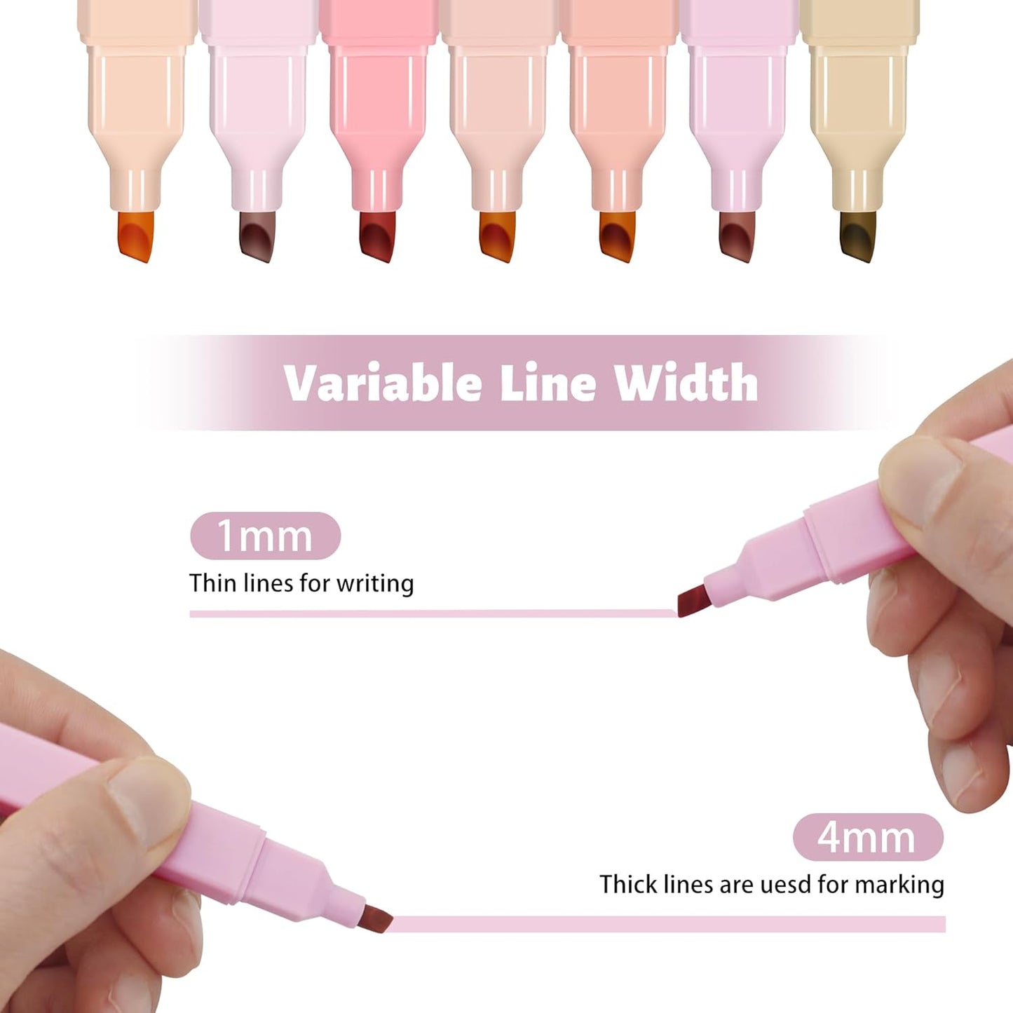 Highlighters Assorted Colors,10Pcs Pastel Highlighter No Bleed,Chisel Tip Bible Highlighters,Book Highlighter Bible Study Supplies