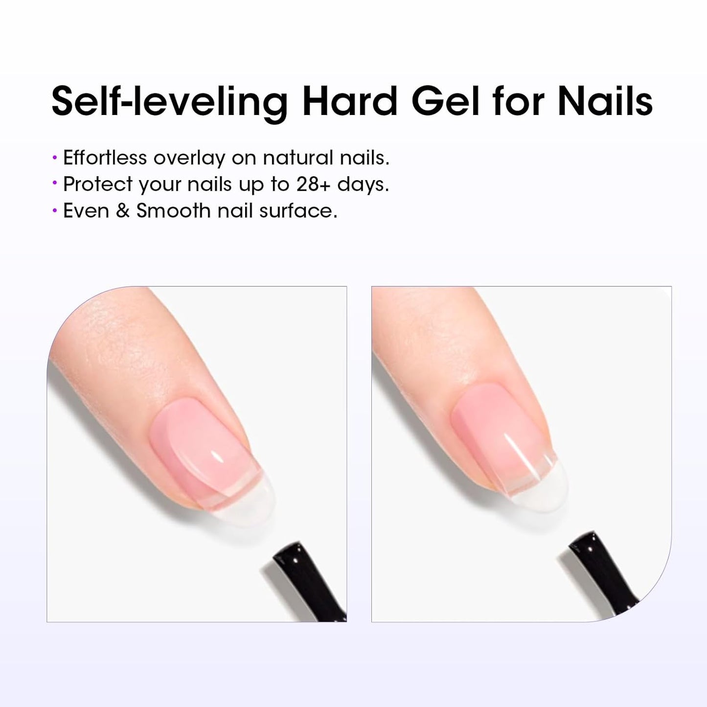 Gellen 100ml Builder Gel for Nails Clear, Strengthener Gel Color Hard Builder, Nail Apex Building Soak off Long Lasting U V Nail Gel