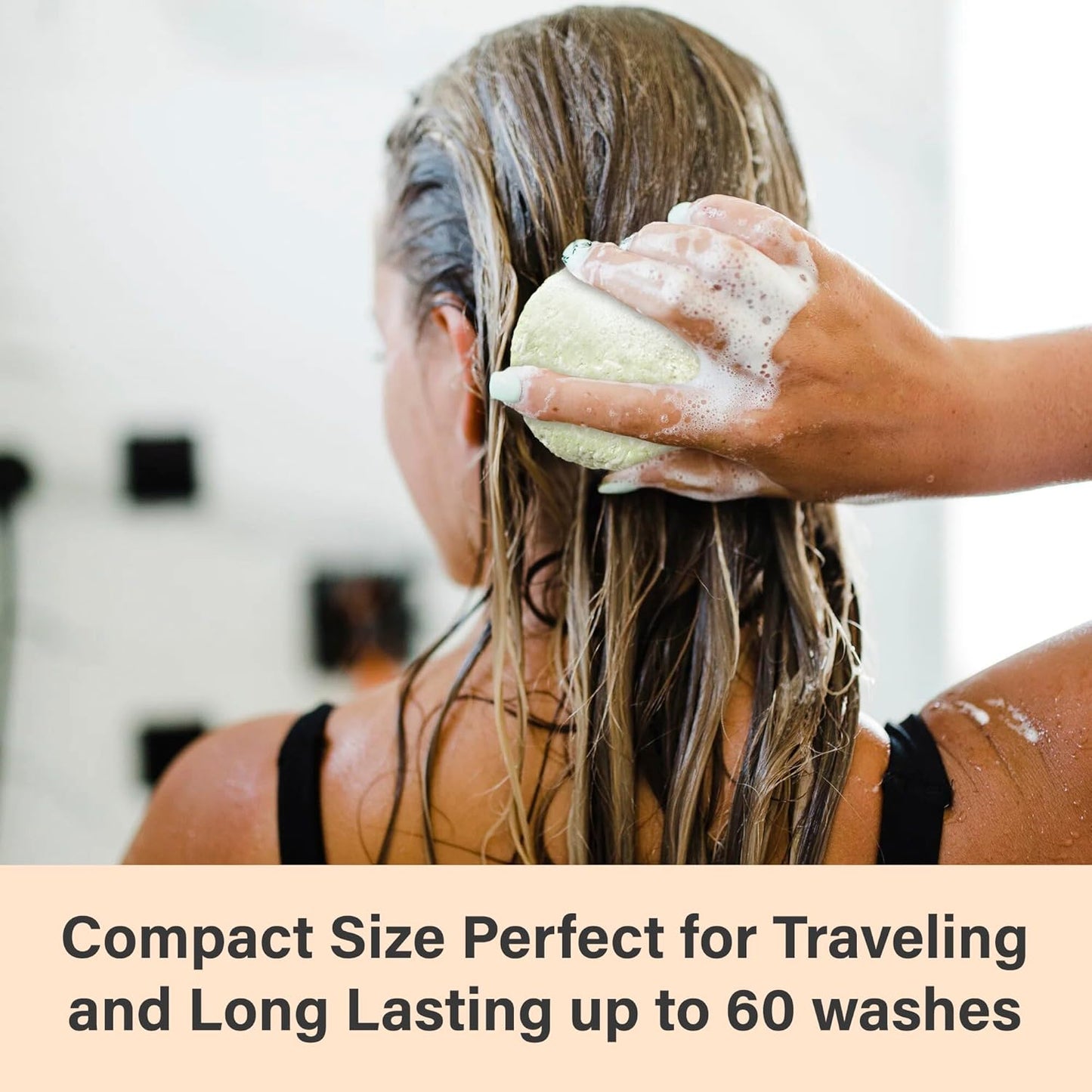 Relaxcation Organic Rosemary and Aloe Vera Solid Shampoo Bar for Hair Growth, Refreshing and Hydrating | Herbal Shampoo with Rosemary, Peppermint, Castor Oil, Argan Oil, and Betaine | Made in USA