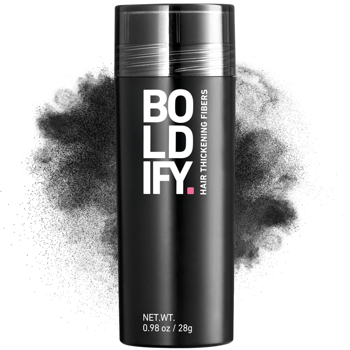 BOLDIFY Hair Fibers (28g) - Fill In Thinning and Fine Hair for an Instantly Fuller, Thicker Look - 14 Shades for Women & Men - Black