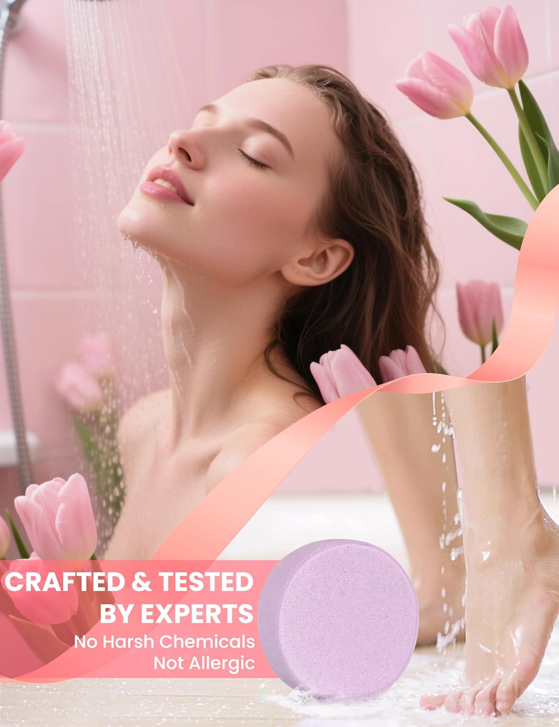 Shower Steamers Aromatherapy, 8 Pack Shower Bombs Relaxation Birthday Gifts for Women, Mother's Day Gifts for Her, Stress Relief & Self Care, Natural Fragrance Essential Oils Spa Gifts