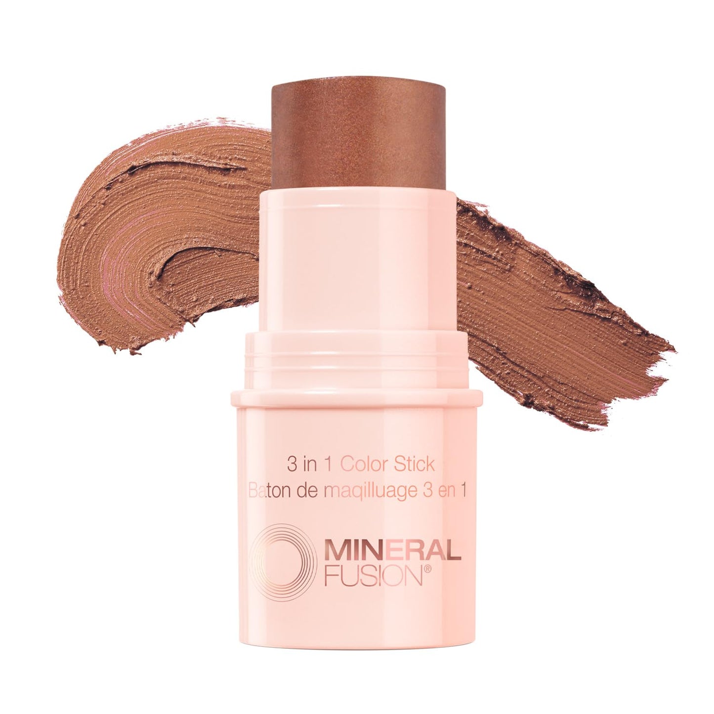 Mineral Fusion 3-in-1 Color Stick, Instant Color Pop and Blush for Cheeks, Creamy Lightweight Formula, Multi-Use Eye, Face, and Lip Makeup, Magnetic