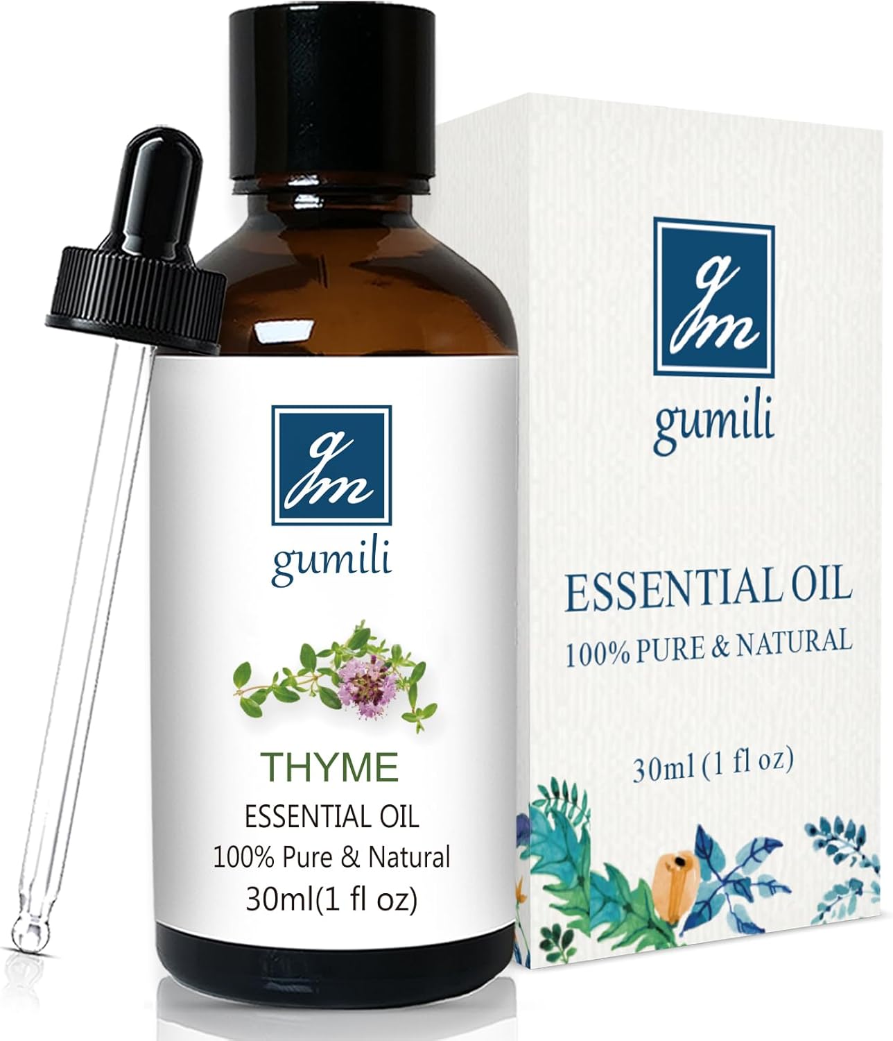 Thyme Essential Oil, 100% Pure Undiluted, 30ml/1 oz