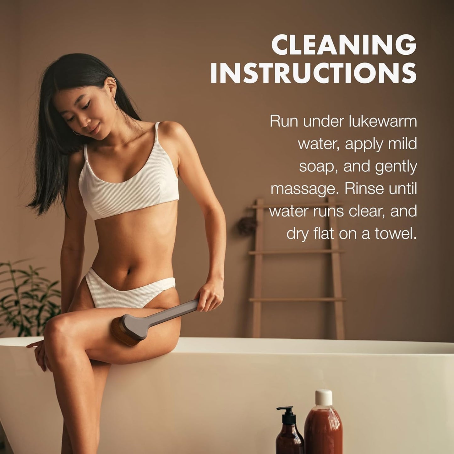 SONN Self Tanner Brushes - Body and Face Kabuki Brush Applicator for Fake Tan, Lotion, Makeup, and Sunscreen, Back Applicator for Sunless Tanner and cream (Face Brush)