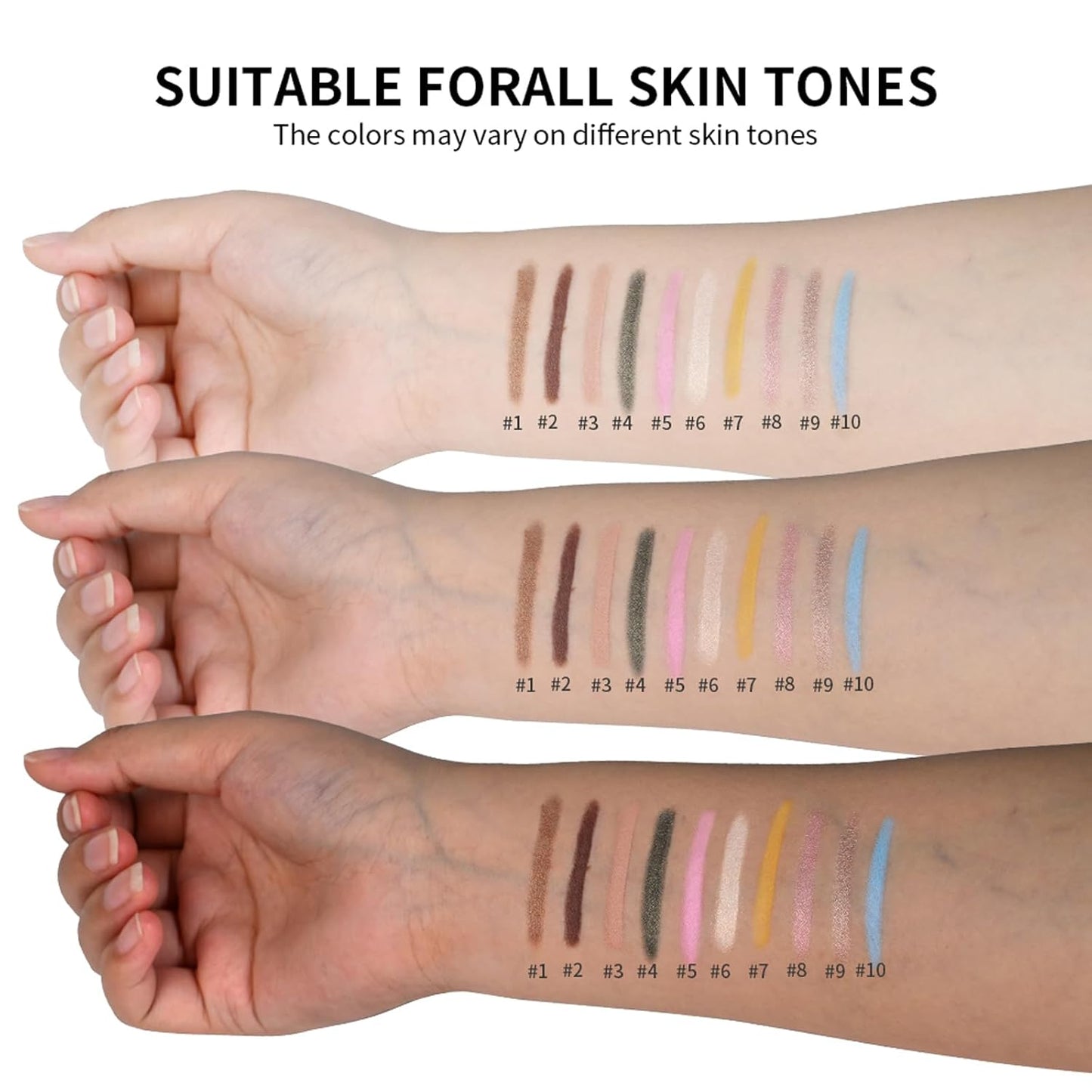 Eyeshadow Stick, Shimmer and Matte Cream Eye Shadow Brightener Sticks Eyeliner Pencil Crayon, Waterproof Long Lasting Eye Highlighter Stick Makeup,0.056 Oz(#4-Bottle Green)