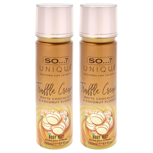 So...? Unique Body Mist - Truffle Cream for Women - 5.1 oz Body Mist - Pack of 2