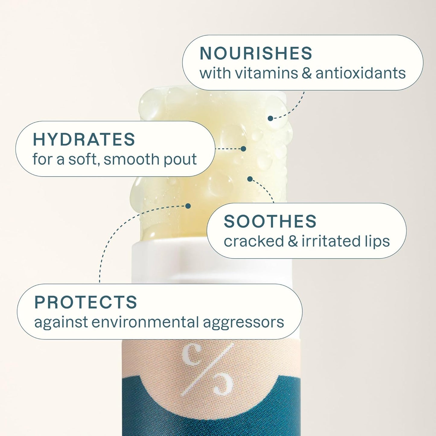 Cliganic Organic Lip Balm Set (6 Flavors) - 100% Natural Hydrating, Moisturizing for Dry Cracked Lips, for Men & Women