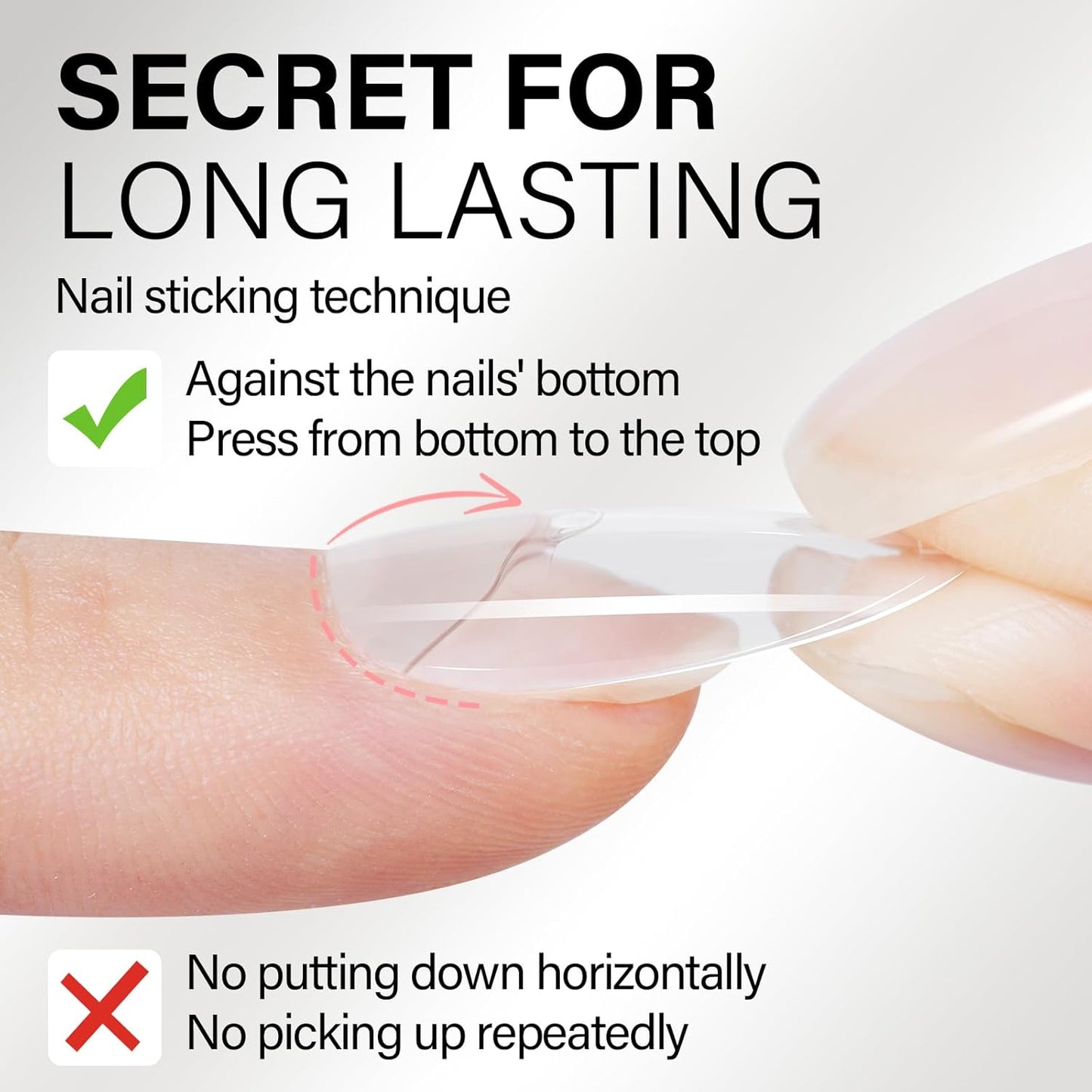 AILLSA Nail Gel Glue 2PCS Lamp Curing Needed Super Strong Nails Tip Glues Semi-Solid Professional False Gel Nail Glue for Acrylic Nail Tips Press on Nails