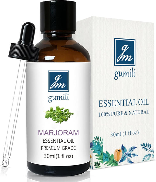 Marjoram Essential Oil 1 Oz – 100% Pure Natural Sweet Marjoram Essential Oil for Diffuser, Skin, Massage & DIY, Fresh Herbal Aroma