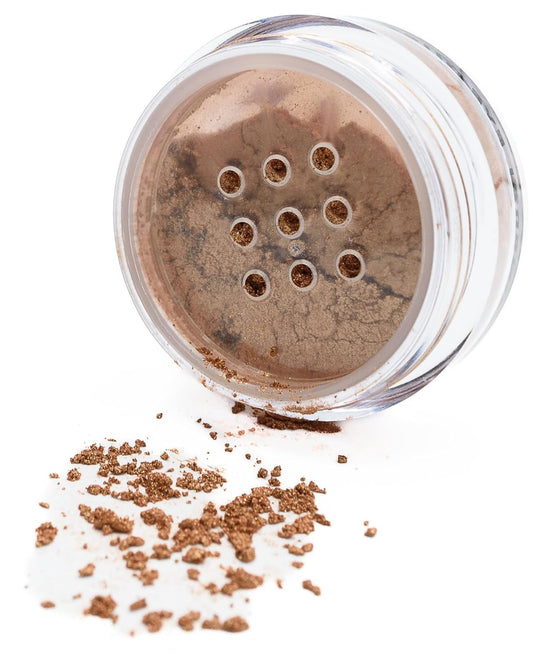 Yellow Gold Bronze Metallic Vegan Loose Eyeshadow Powder Pigment, Single Glitter Mineral Dust Jar Pot; Talc, Paraben & Cruelty Free, No Animal Testing