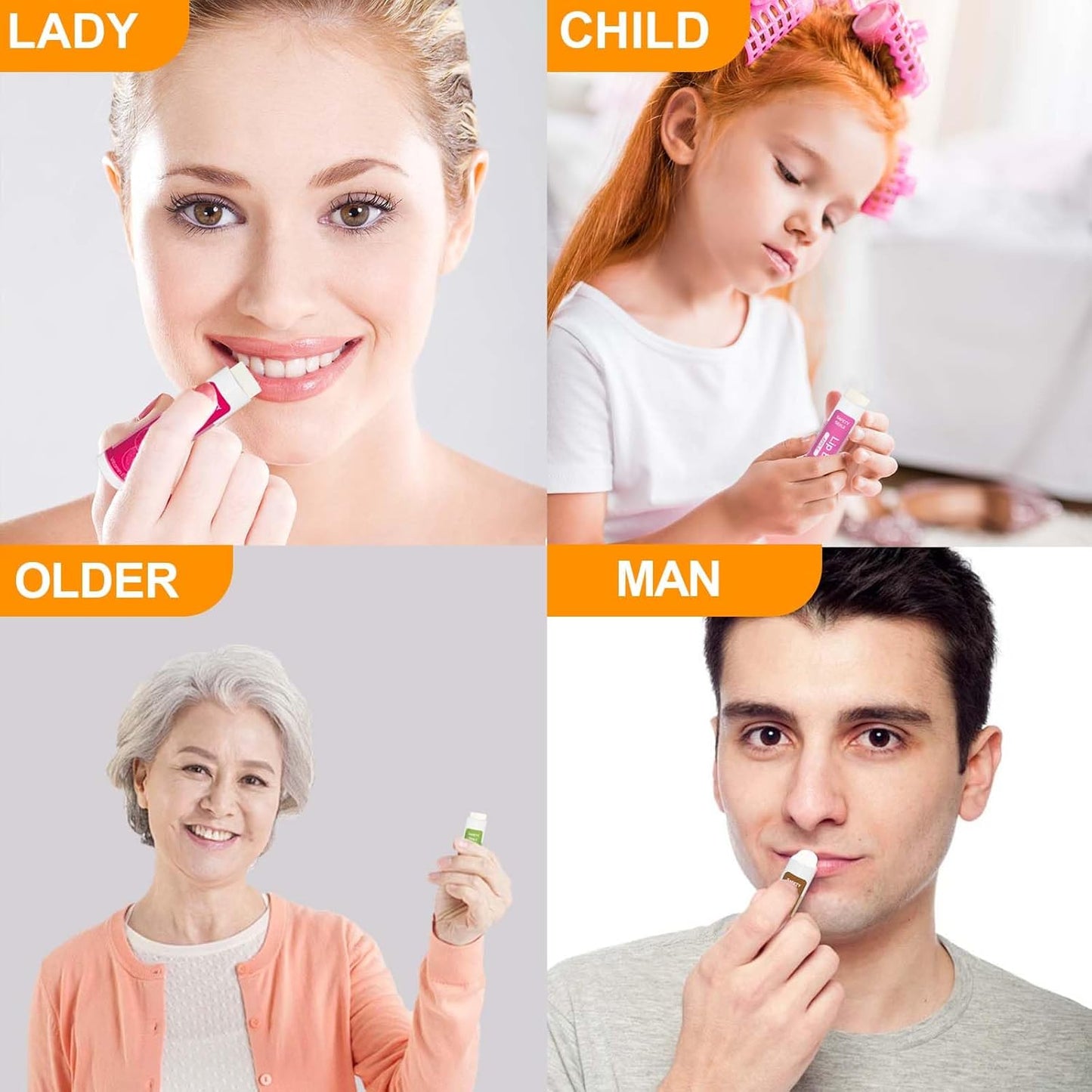 Yopela 130 Pack Natural Lip Balm Bulk with Vitamin E and Coconut Oil - Moisturizing, Soothing, and Repairing Dry and Chapped Lips - 13 Flavors Valentine's Gift - Non-GMO 0.15 Oz