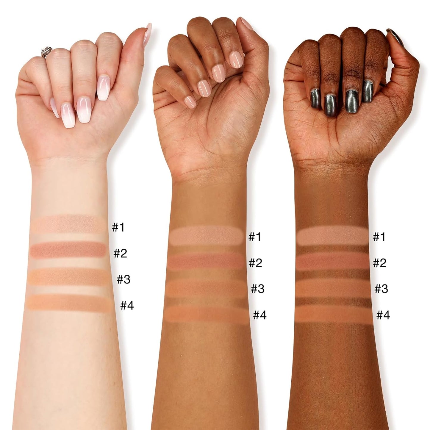 Boobeen Soft Matte Bronzer - Contour Palette for Face, Bronzing & Blush Powder, Long-lasting Buildable Bronzed Shimmer