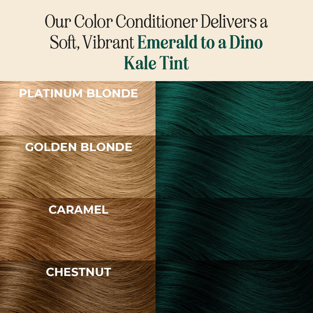 INH Semi Permanent Hair Color | Color Depositing Conditioner | Emerald Green Hair Dye | No Bleach & No Peroxide Temporary Tint for Women & Men | Vegan, Ammonia Free, & Sulfate Free | Ready to Use, 6oz
