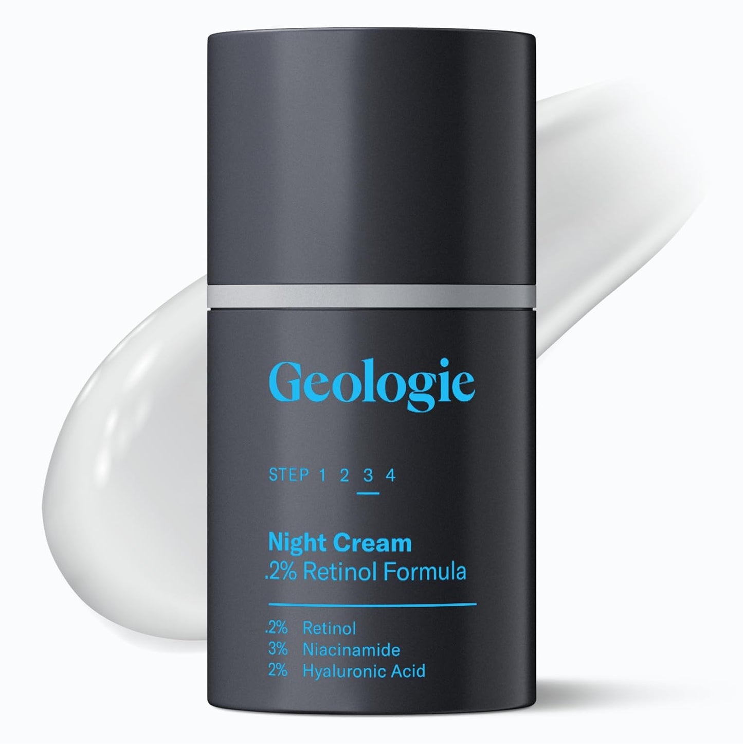 Geologie Retinol Anti-Aging Face Cream | Enhanced .2% Retinol Formula for Effective Results | Reduce Fine Lines & Wrinkles | Protect & Repair Skin With Hyaluronic Acid & Niacinamide | For Men & Women