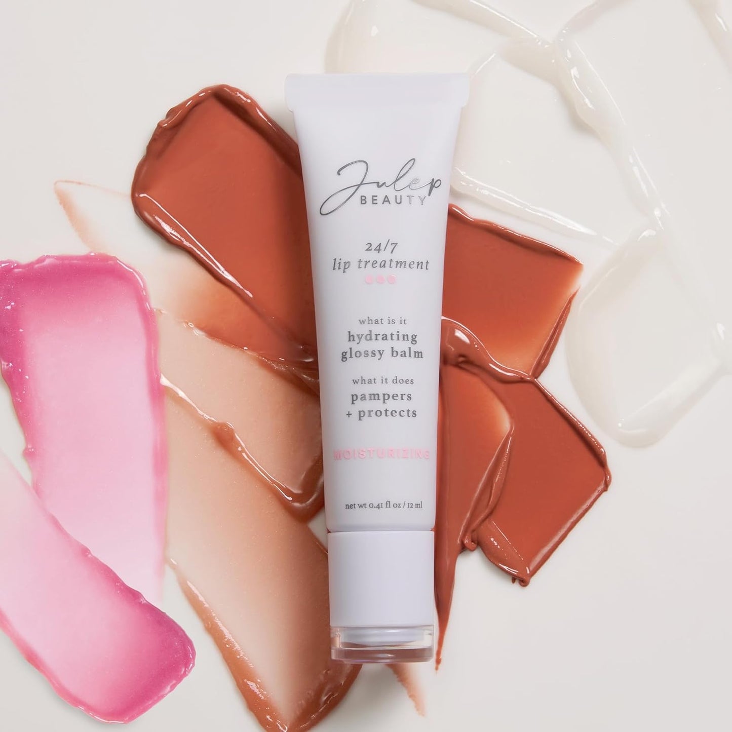 Julep 24/7 Lip Treatment – Hydrating & Glossy Lip Balm and Lip Sleeping Mask with Shea Butter – Moisturize, Protect & Soothe – Vegan & Cruelty-Free - Sheer Nude