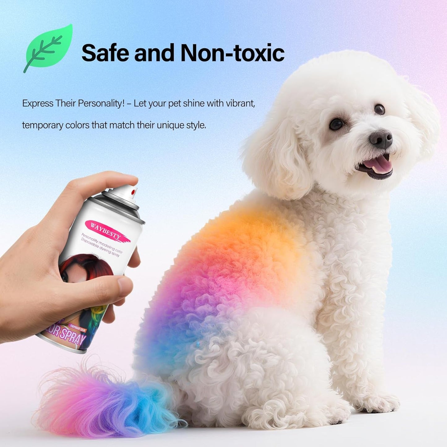 Temporary Hair Color For Kids Women Men, Washable Hair Dye Spray One-Day Hair Color Wax For Cosplay Party DIY, Christmas Party, Halloween Crazy Hair Day (Powder Blue, 4.06 oz)