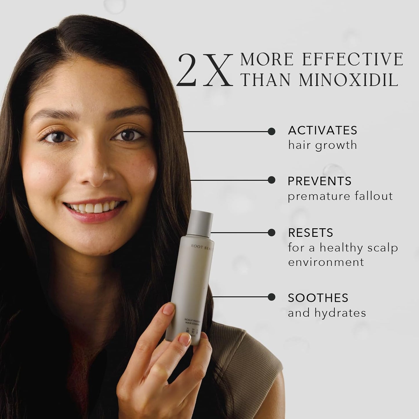 Kiwabi Root Beauté Regrowth Hair Serum – Lightweight Hair Growth Serum for Men and Women – Help Prevent Hair Loss for Thicker, Stronger Strands – Fragrance-Free & Fast-Absorbing (2.1 fl oz)