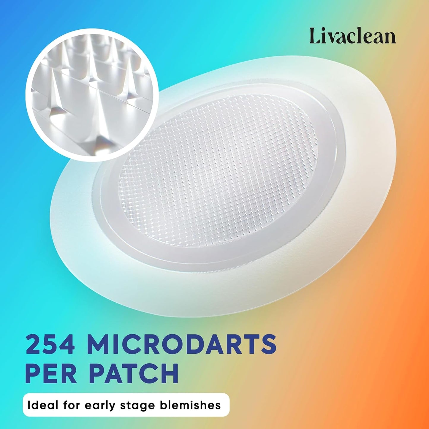 LivaClean 18 CT Microdart Acne Patch – Pimple Patches with Salicylic Acid & Tea Tree Oil – Dark Spot Patches for Face, Blemish Dots, Deep Pimple Patch, Salicylic and Hyaluronic Acid