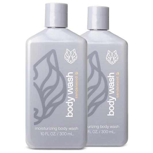 Black Wolf 2-Pack Moisturizing Body Wash Bundle - Mens Hydrating Bodywash for Dry, Dehydrated, & Sensitive Skin - Hyaluronic Acid, Aloe Vera, & Jojoba Oil Body Cleanser Help Remove Oil & Dirt