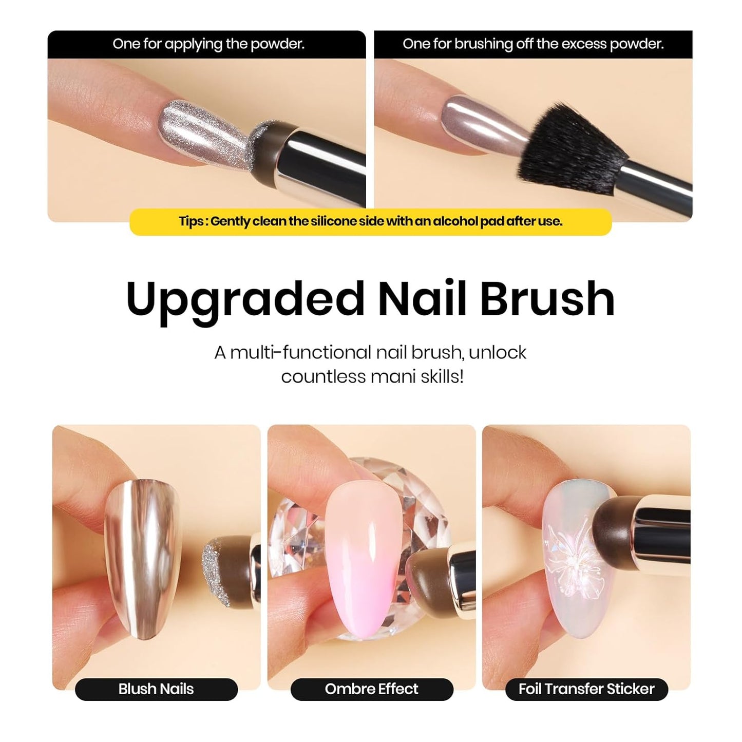 Beetles Red Chrome Nail Powder Metallic Mirror Effect Nail Chrome Powder Mermaid Glitter Red Gel Polish Nail Art DIY Decoration Gifts for Women