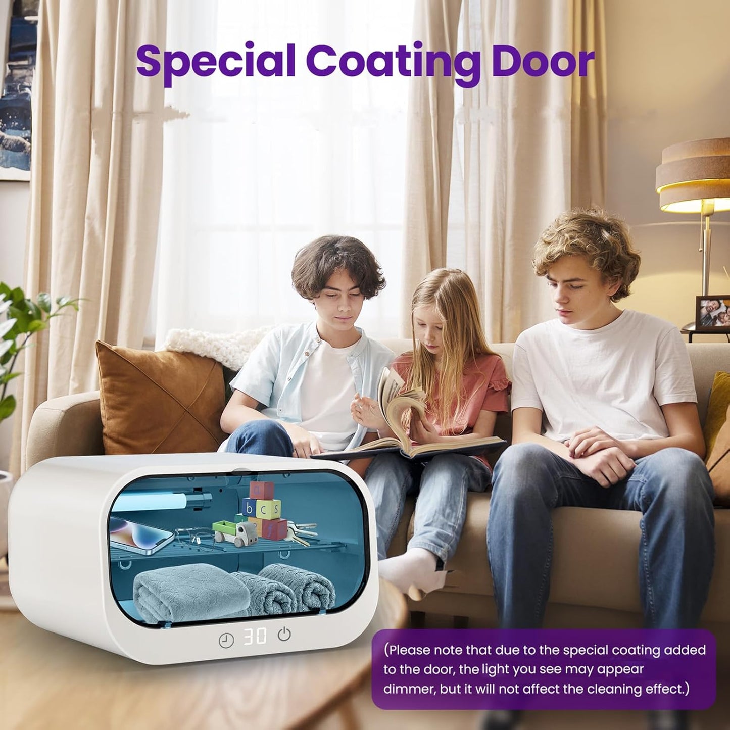 Nail Tool Cleaning Machine, 12L Large Capacity Cleaning Box, Multi-functional Cleaning Tool for Mobile Phone, Baby Bottle, Nail, Toys, Key