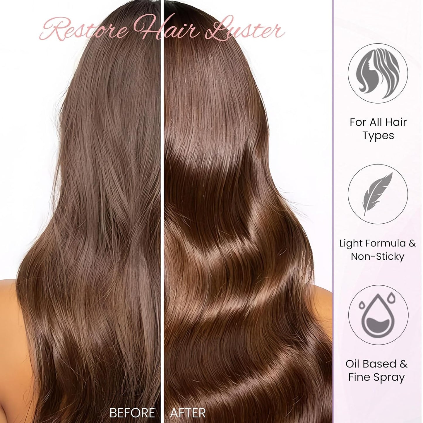 Hair Perfume for Women Long Lasting Pheromone, Hair Body Mist Spray Fragrance Essential Oil Odors Remove, Honey Infused Coconut Chamomile for Hydrating Shine, Alcohol Free, 50 ml