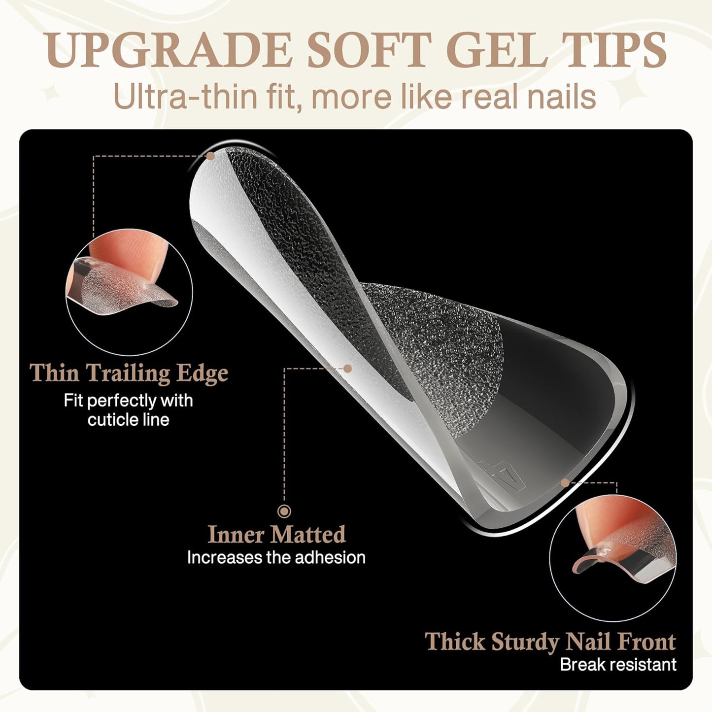 Extra Short Square Nail Tips: XS Short Nail Tips 360PCS Fake Nails 12 Sizes Soft Gel Pre-Shaped Acrylic Clear Square Press on Nails Tips for Nail Extension Home DIY Salon